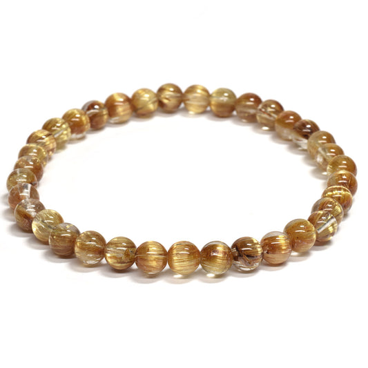 [高品質] タイチンルチルクォーツ ブレスレット 5.5mm #RL041