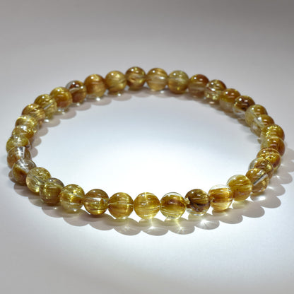 [高品質] タイチンルチルクォーツ ブレスレット 5.5mm #RL041