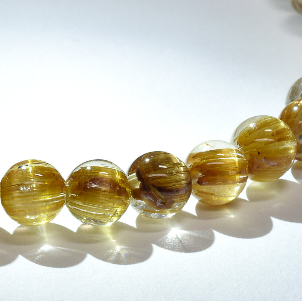 [高品質] タイチンルチルクォーツ ブレスレット 5.5mm #RL041