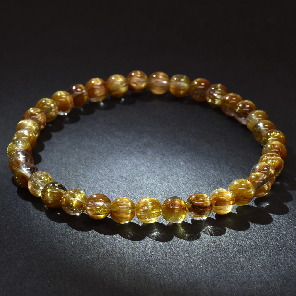 [高品質] タイチンルチルクォーツ ブレスレット 5.5mm #RL041