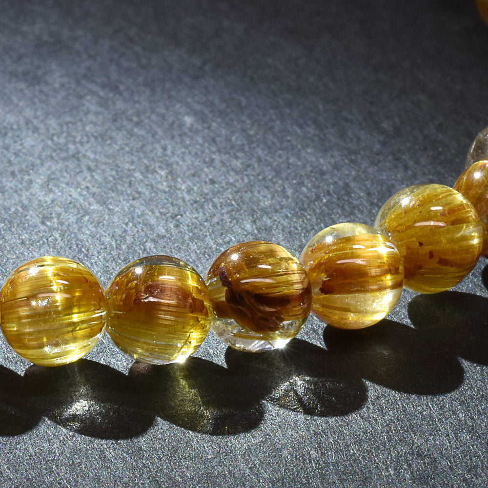 [高品質] タイチンルチルクォーツ ブレスレット 5.5mm #RL041