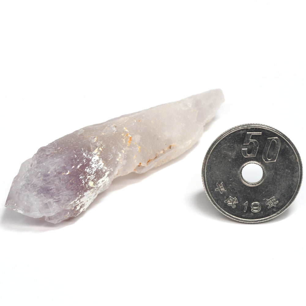 石川県尾小屋鉱山 産アメジスト 原石 61.5x16.5x15.5mm #RL045