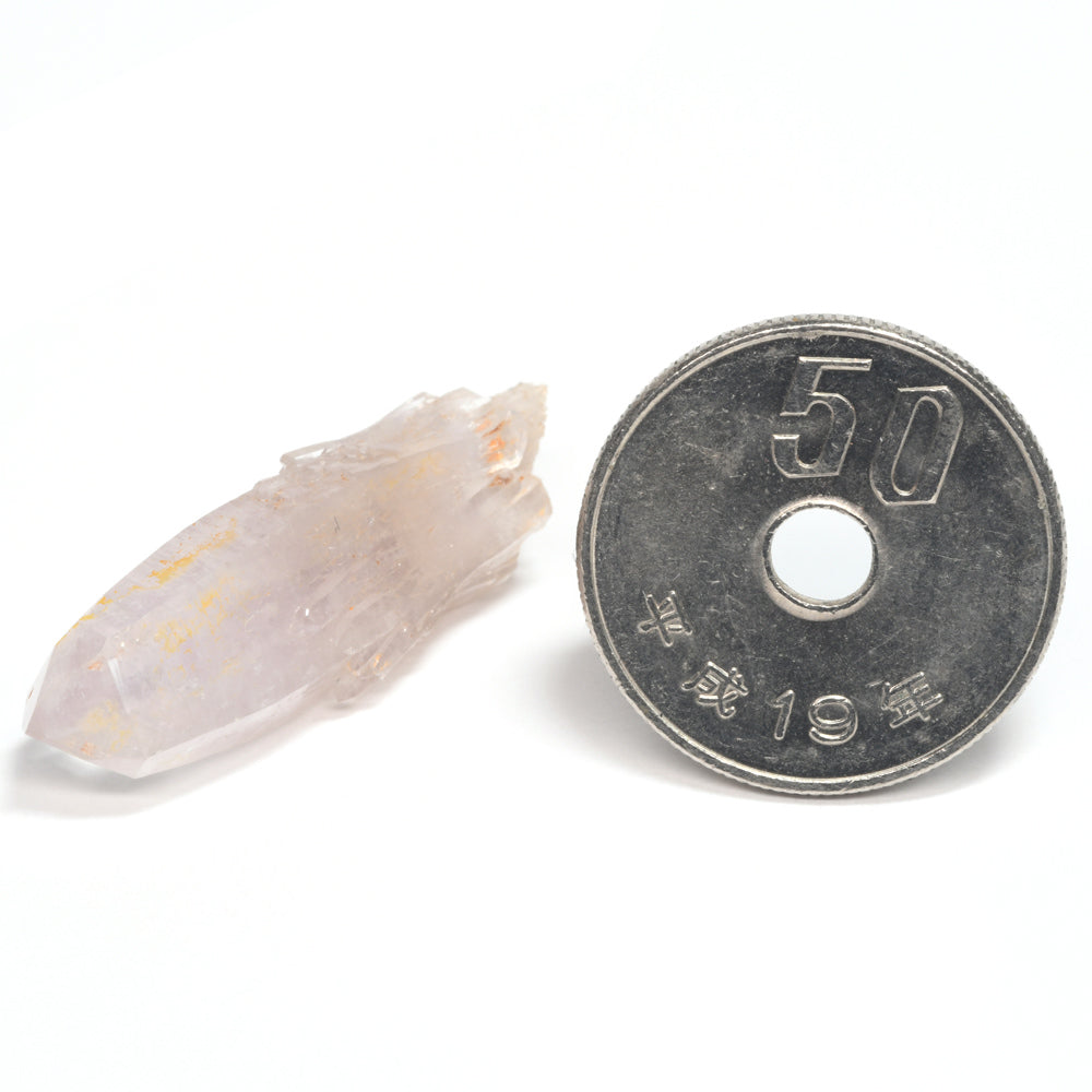 石川県尾小屋鉱山金平抗産アメジスト 原石 31.5x10.5x10.5mm #RL051