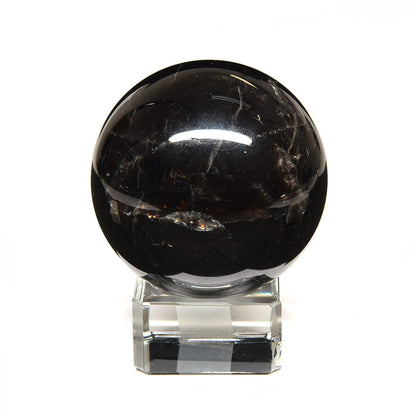 [鑑別付]チベット産スターモリオン 丸玉 54.6mm #RL053