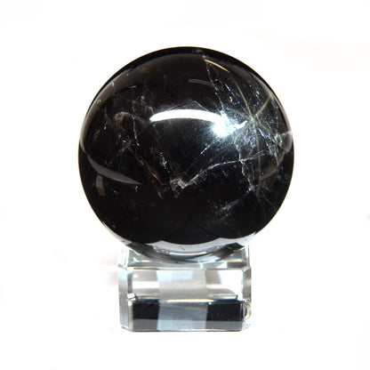 [鑑別付]チベット産スターモリオン 丸玉 55.5mm #RL054