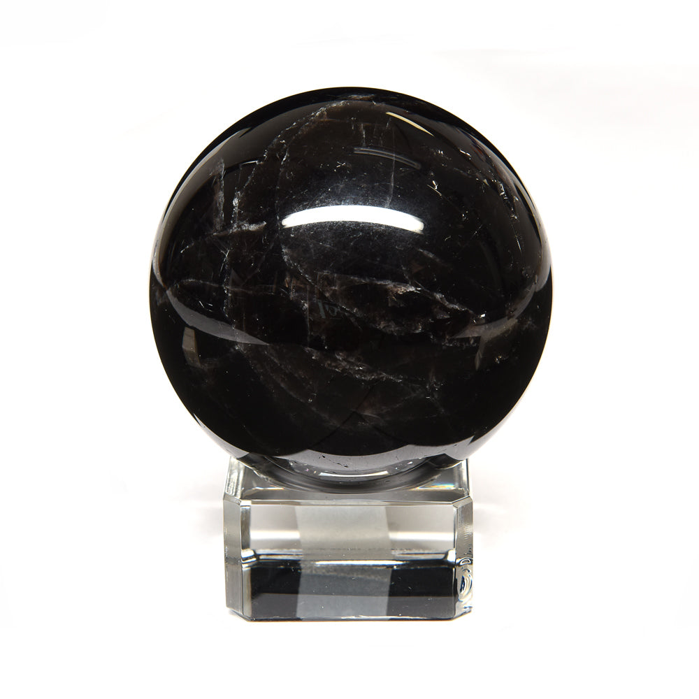 [鑑別付]チベット産スターモリオン 丸玉 55.5mm #RL054