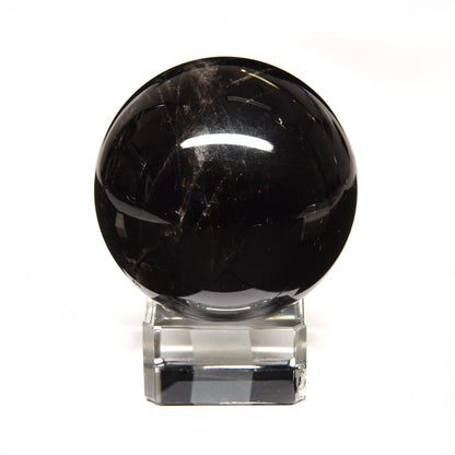 [鑑別付]チベット産モリオン 丸玉 55.1mm #RL055