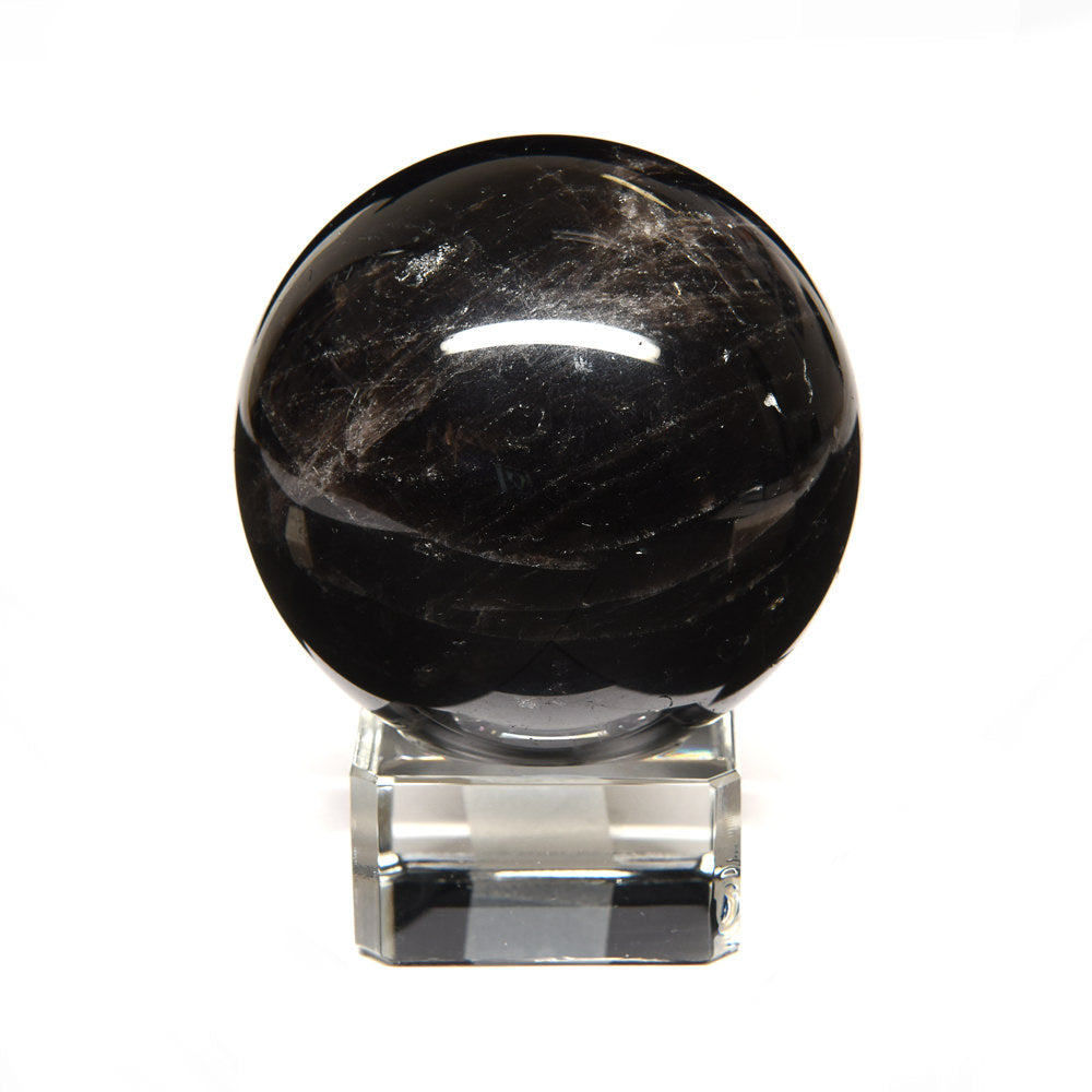 [鑑別付]チベット産モリオン 丸玉 55.1mm #RL055