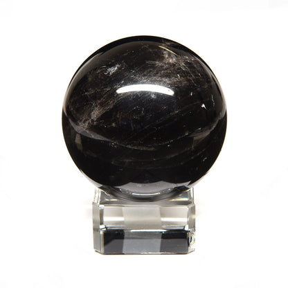 [鑑別付]チベット産モリオン 丸玉 55.1mm #RL055