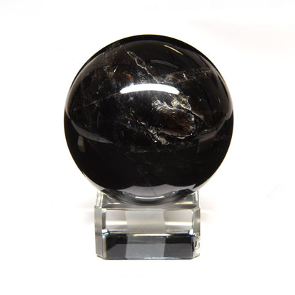 [鑑別付]チベット産モリオン 丸玉 55.1mm #RL055