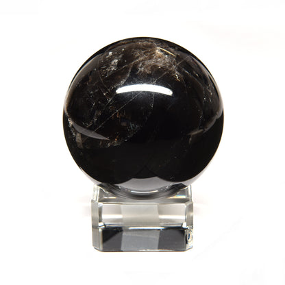 [鑑別付]チベット産モリオン 丸玉 54.4mm #RL056