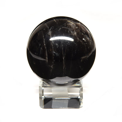 [鑑別付]チベット産モリオン 丸玉 54.4mm #RL056