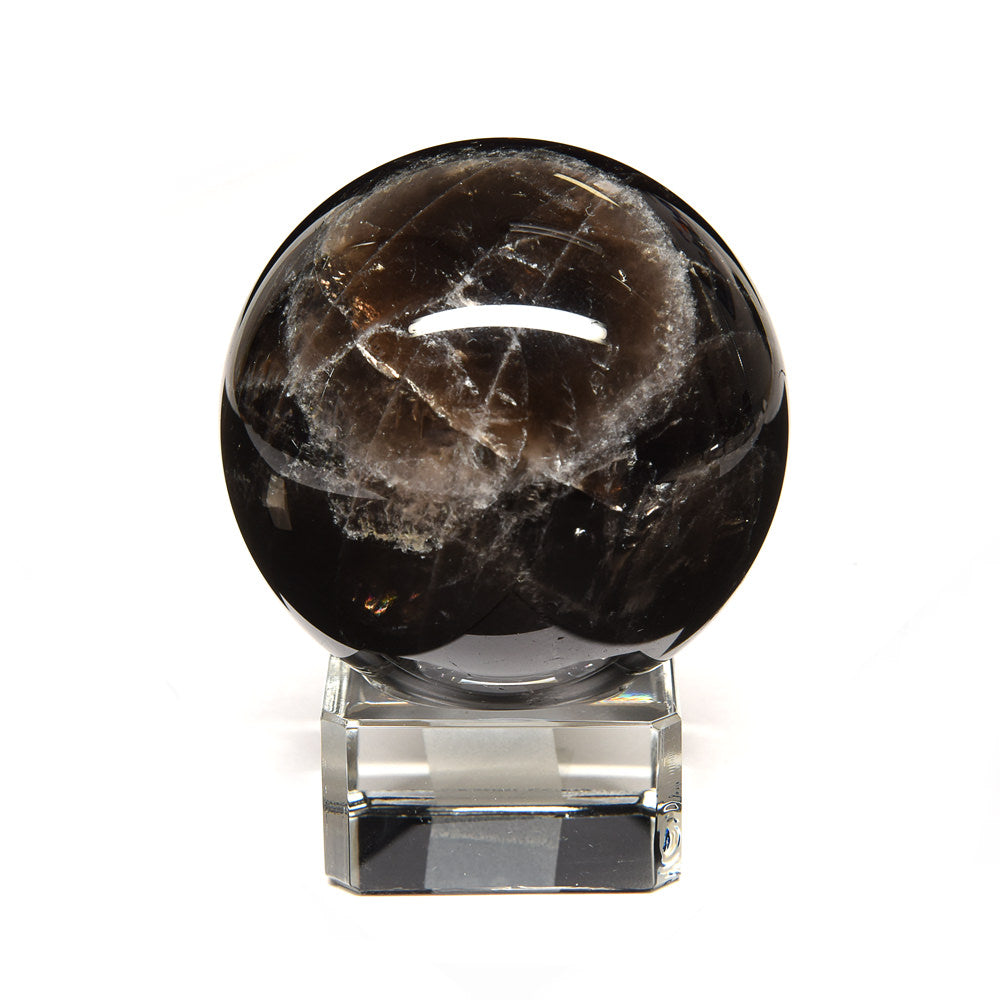 [鑑別付]チベット産モリオン 丸玉 54.3mm #RL057