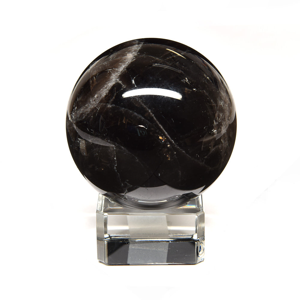 [鑑別付]チベット産モリオン 丸玉 54.3mm #RL057