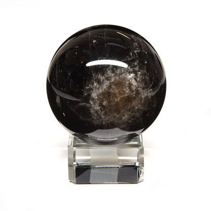 [鑑別付]チベット産モリオン 丸玉 54.3mm #RL057