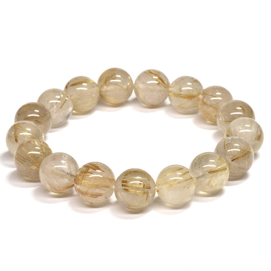 ゴールドルチルクォーツ ブレスレット 12mm #RL066