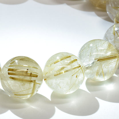 ゴールドルチルクォーツ ブレスレット 12mm #RL066