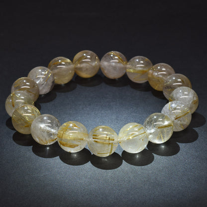 ゴールドルチルクォーツ ブレスレット 12mm #RL066