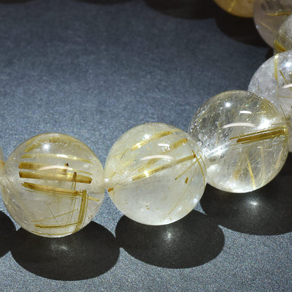 ゴールドルチルクォーツ ブレスレット 12mm #RL066