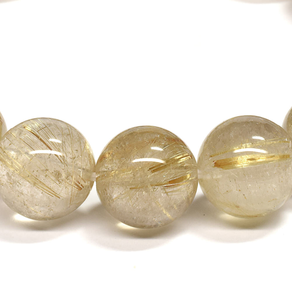 ゴールドルチルクォーツ ブレスレット 12mm #RL067