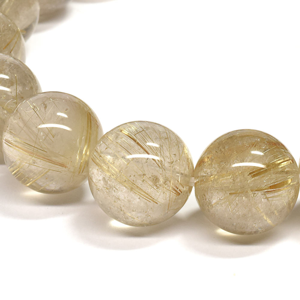 ゴールドルチルクォーツ ブレスレット 12mm #RL067