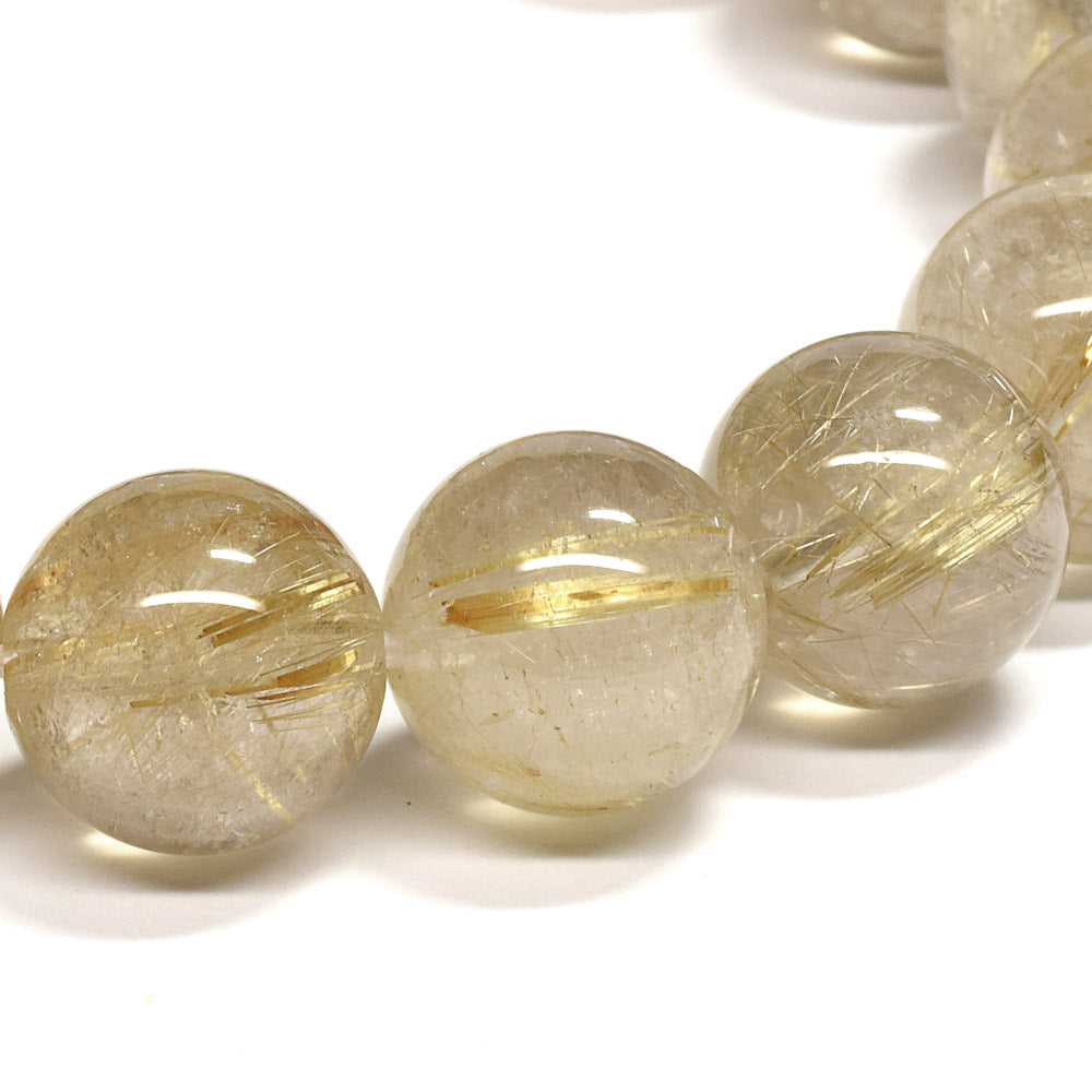 ゴールドルチルクォーツ ブレスレット 12mm #RL067