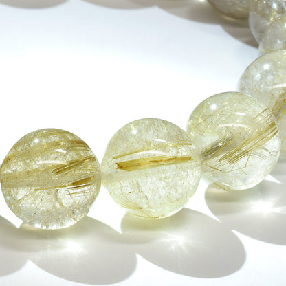 ゴールドルチルクォーツ ブレスレット 12mm #RL067