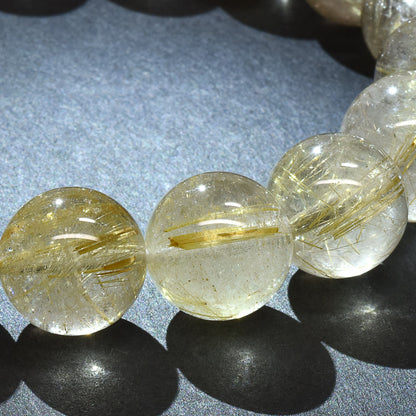 ゴールドルチルクォーツ ブレスレット 12mm #RL067