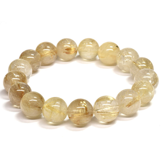 ゴールドルチルクォーツ ブレスレット 12.5mm #RL068