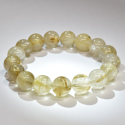 ゴールドルチルクォーツ ブレスレット 12.5mm #RL068