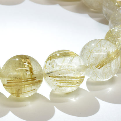 ゴールドルチルクォーツ ブレスレット 12.5mm #RL068