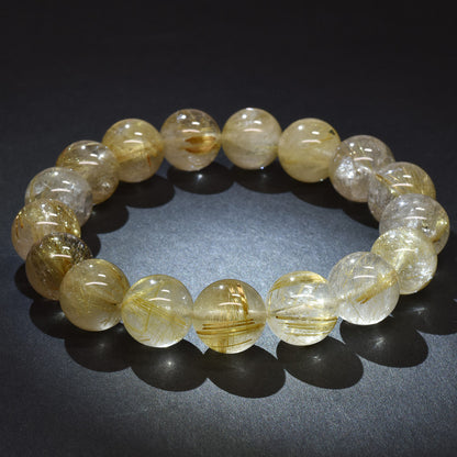 ゴールドルチルクォーツ ブレスレット 12.5mm #RL068