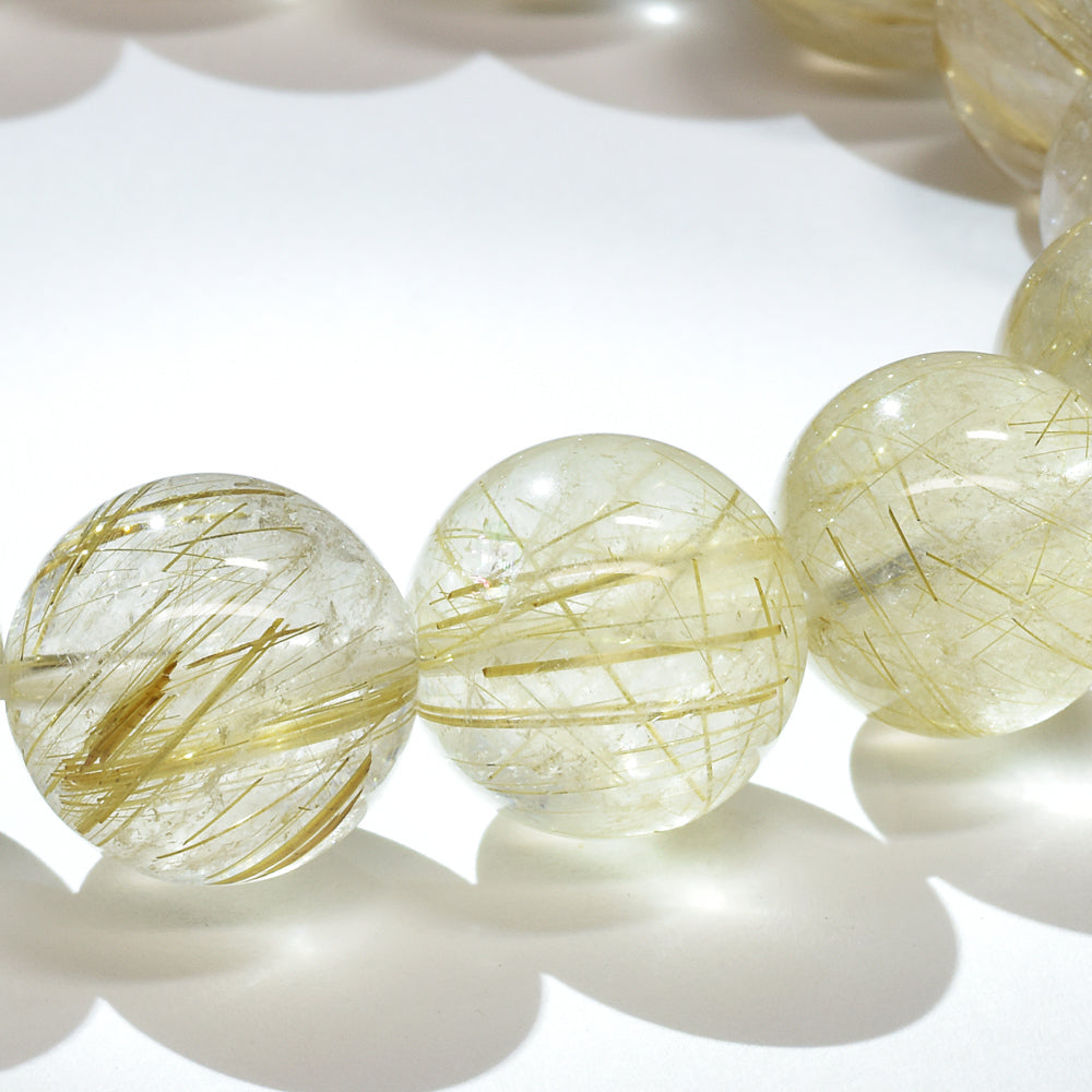 ゴールドルチルクォーツ ブレスレット 13-13.5mm #RL069