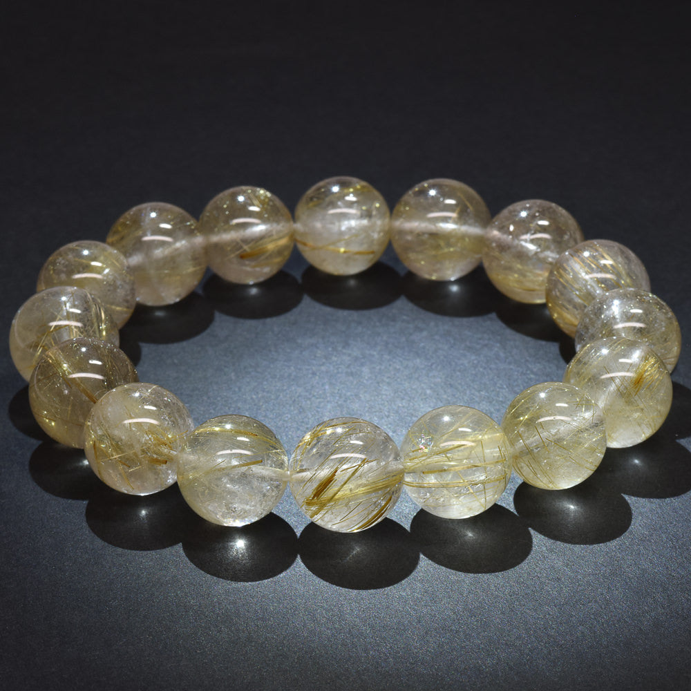 ゴールドルチルクォーツ ブレスレット 13-13.5mm #RL069