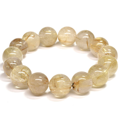 ゴールドルチルクォーツ ブレスレット 14-14.5mm #RL070