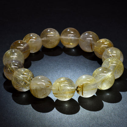 ゴールドルチルクォーツ ブレスレット 14-14.5mm #RL070