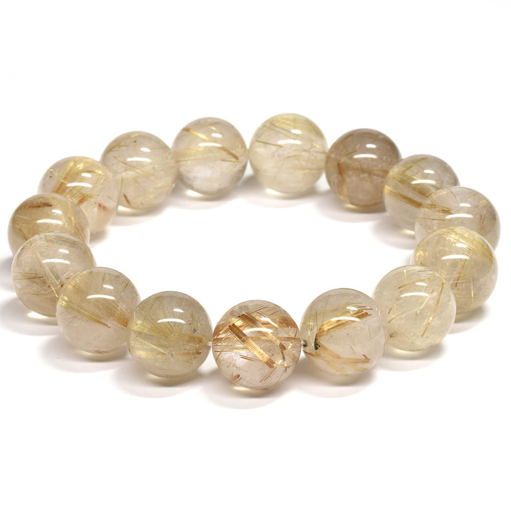 ゴールドルチルクォーツ ブレスレット 14-14.5mm #RL071