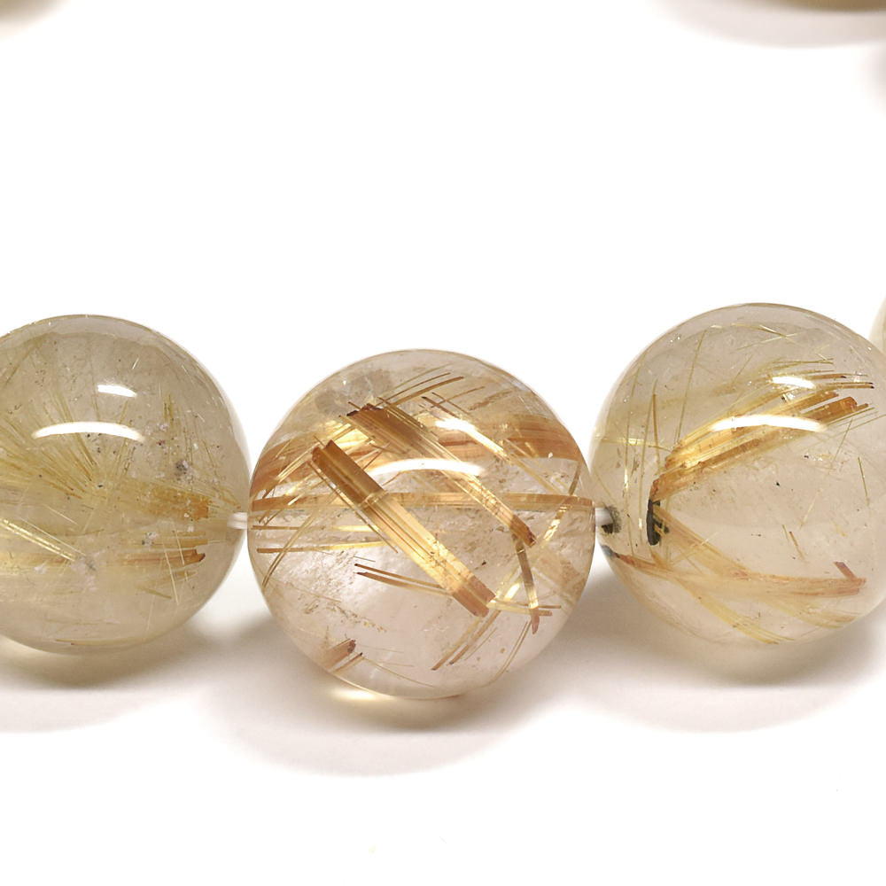 ゴールドルチルクォーツ ブレスレット 14-14.5mm #RL071