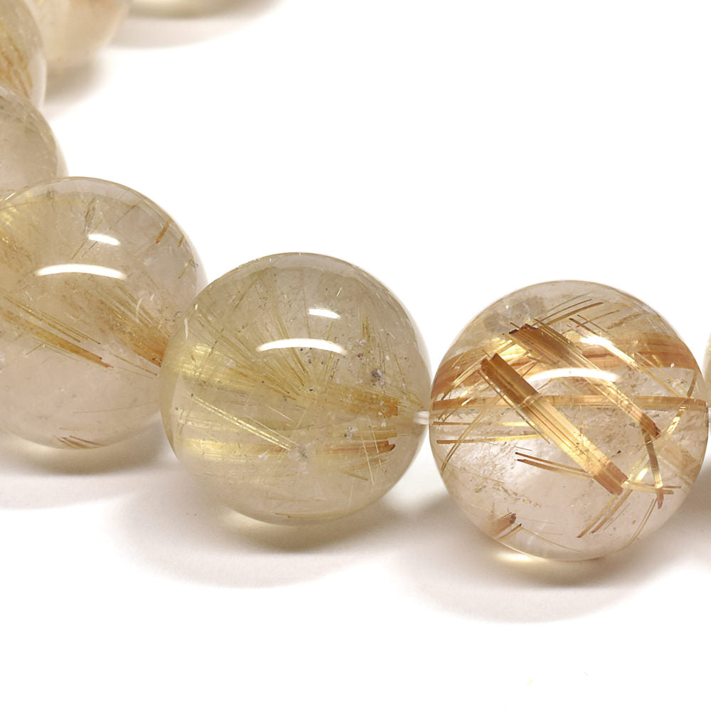 ゴールドルチルクォーツ ブレスレット 14-14.5mm #RL071