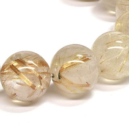 ゴールドルチルクォーツ ブレスレット 14-14.5mm #RL071