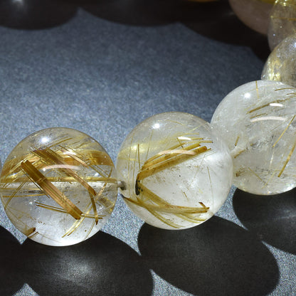 ゴールドルチルクォーツ ブレスレット 14-14.5mm #RL071