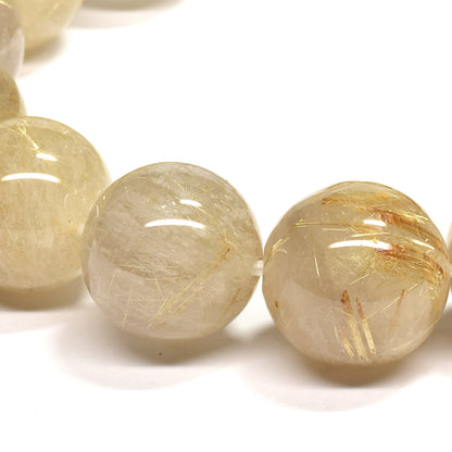 ゴールドルチルクォーツ ブレスレット 14.5mm #RL072