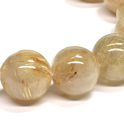 ゴールドルチルクォーツ ブレスレット 14.5mm #RL072