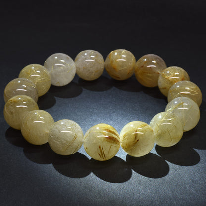 ゴールドルチルクォーツ ブレスレット 14.5mm #RL072