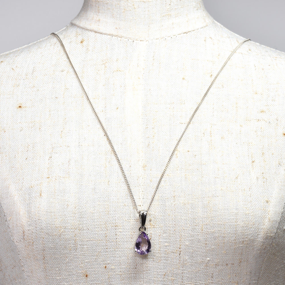 ラベンダーアメジスト ペアシェイプ・カット SV925 ペンダントトップ 9.7x6.8mm #RL079