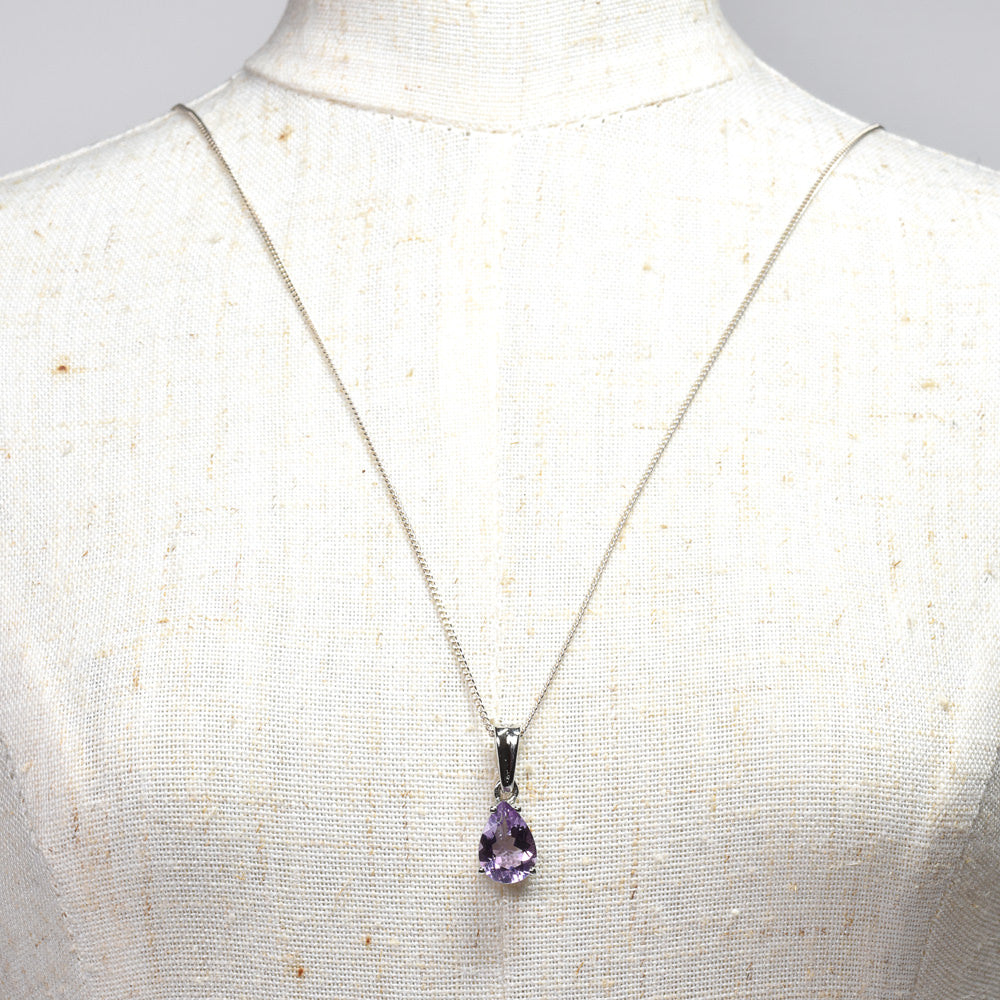 ラベンダーアメジスト ペアシェイプ・カット SV925 ペンダントトップ 9.7x7.0mm #RL080