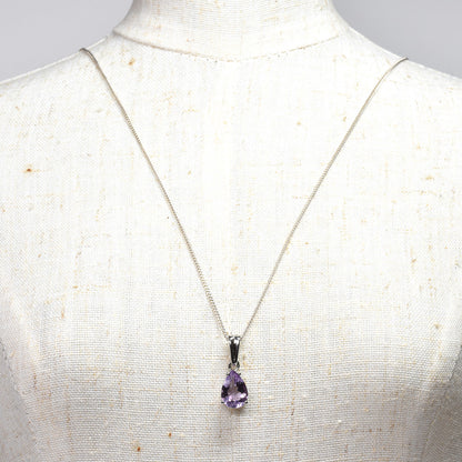 ラベンダーアメジスト ペアシェイプ・カット SV925 ペンダントトップ 9.7x7.0mm #RL080