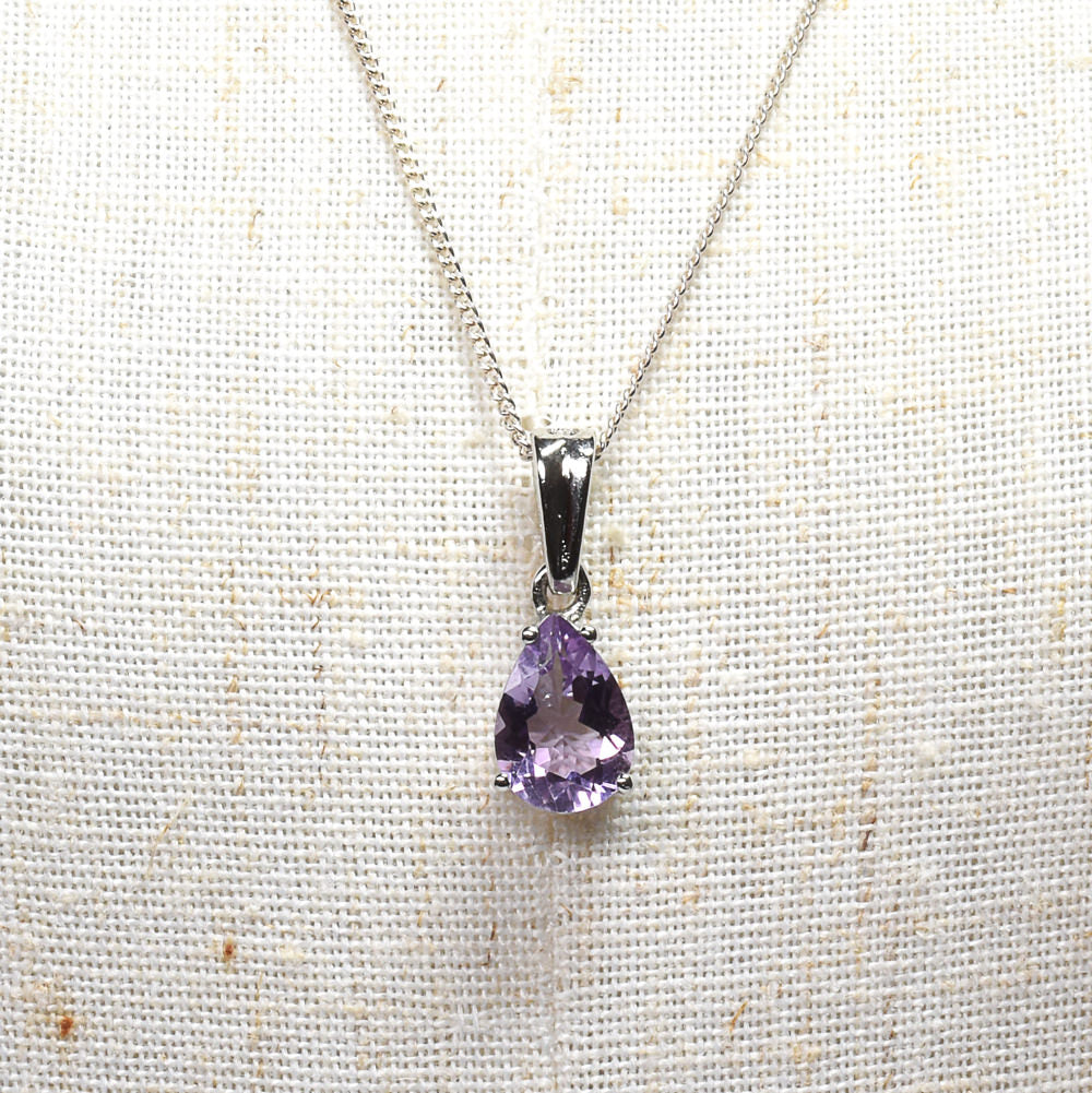 ラベンダーアメジスト ペアシェイプ・カット SV925 ペンダントトップ 9.7x7.0mm #RL080