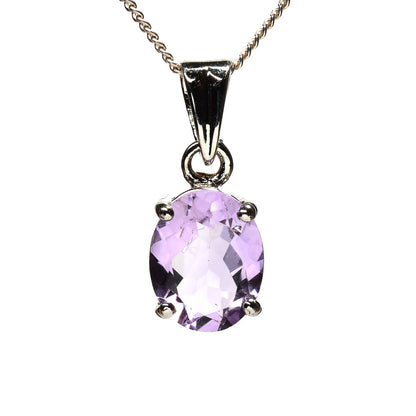 ラベンダーアメジスト オーバル・カット SV925 ペンダントトップ 10.0x7.9mm #RL081