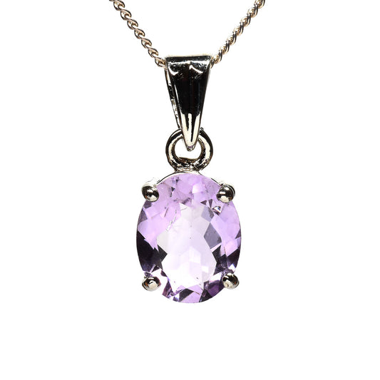 ラベンダーアメジスト オーバル・カット SV925 ペンダントトップ 10.0x7.9mm #RL081
